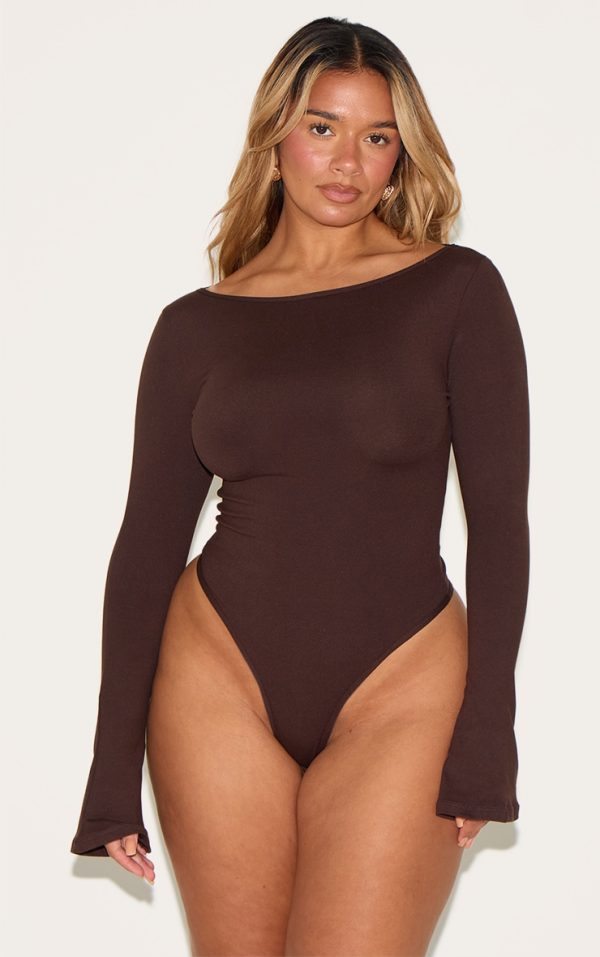 77064e48c6bfe769c69f230bafcbf33577cb2323_CNL8212_2_shape_chocolate_sculpt_boat_neck_flare_sleeve_bodysuit
