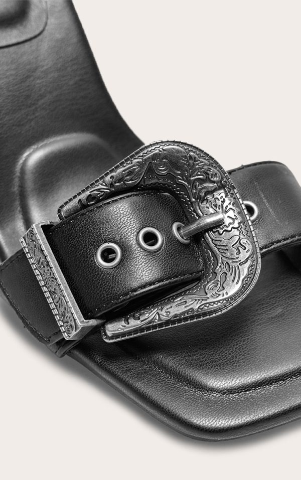 774c41ecc220231ae0f64d4618d40022d3aa24ac_CNJ8400_4_black_pu_square_toe_western_buckle_high_stiletto_heeled_mules