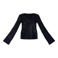 77840f69662995290b0d2ec86e6ef273f844092b_CNM2121_5_black_textured_v_neck_button_cardigan-1