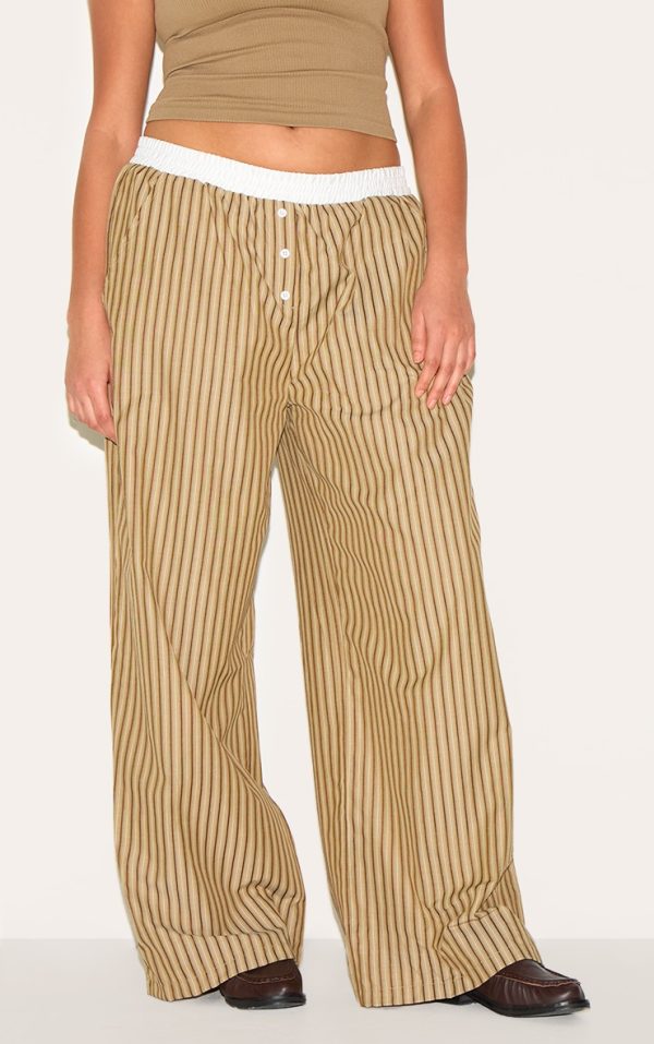 779e8ca21a2944300a987460d5bc181198161cc2_CNL9925_2_plus_brown_pinstripe_cotton_poplin_contrast_waistband_trouser