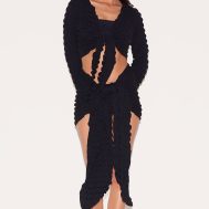 78416ea397d517178407b803a11de7ee40102226_CNM1872_1_black_bubble_texture_tie_front_top_and_sarong_beach_set