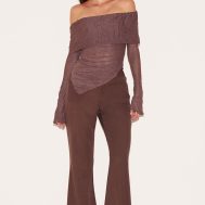 786a8e54f176fc08d5cb60dc87fbad976d7b980f_CNM4284_3_chocolate_crinkle_mesh_fold_over_detail_bardot_long_sleeve_top