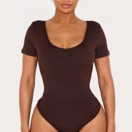 787cfad55be45674a2e15b90c729916014aeeed6_CNL9490_2_shape_chocolate_sculpted_v_neck_short_sleeve_bodysuit