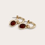 792379201ffb2b0173e86a4c740ec126b286f755_CNN3868_3_gold_draped_resin_garnet_mini_hoop_earrings