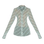 79afdcee2f7f6c466c8612e6417f2715df93960f_CNM1666_5_green_check_sheer_fitted_shirt