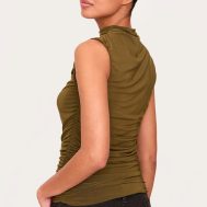 79b3a4e6ba98f6fcb942c32b58e4bd96bbf232de_CNM1499_2_olive_double_layer_slinky_ruched_detail_long_top