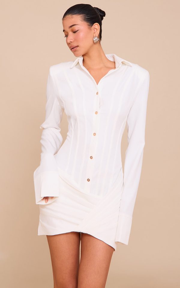 7a15ad4b59f42b84cc5ded5a05480e32ceb4a1d2_CNM5988_1_white_structured_woven_wrap_shirt_dress