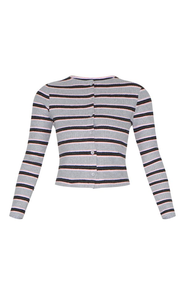 7a216d0032facce7a4246fc8092f7e896c4d7474_CNM8649_5_grey_brushed_rib_striped_long_sleeve_button_up_top
