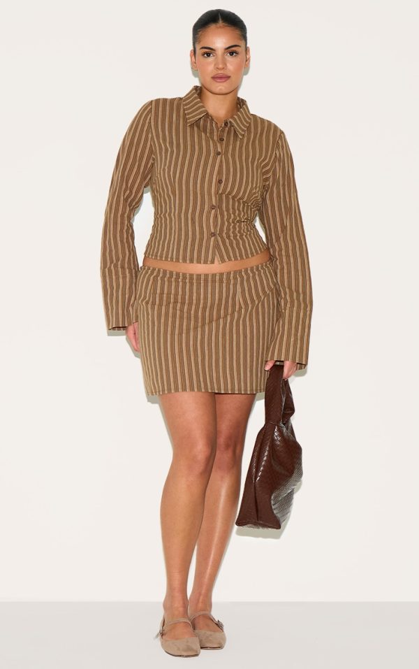 7a57497dd91e62b913666b6e9f697ef7cb26a66e_CNM2042_1_plus_brown_pinstripe_a_line_mini_skirt