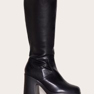 7a5db0759cc89d28ffe673f9970f09564e856068_CNL0895_1_wide_fit_black_pu_square_toe_block_heeled_slight_platform_knee_high_boot