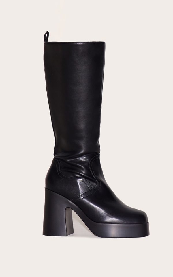 7a5db0759cc89d28ffe673f9970f09564e856068_CNL0895_1_wide_fit_black_pu_square_toe_block_heeled_slight_platform_knee_high_boot