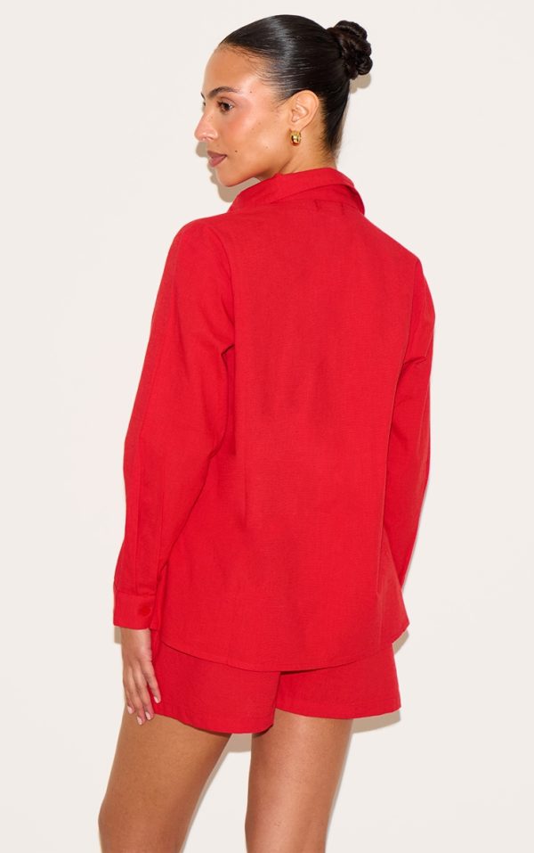 7a668fc7ba0898592993df1f9319b267609f4af5_CNM6373_2_petite_tomato_red_linen_look_button_up_shirt