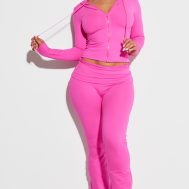 7a6e48ba6e2b8d1e82f30ddfcf1e59c27ba0136a_CNJ0236_1_shape_hot_pink_sculpted_foldover_waist_flare_trousers