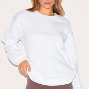 White Oversized Fit Sweatshirt