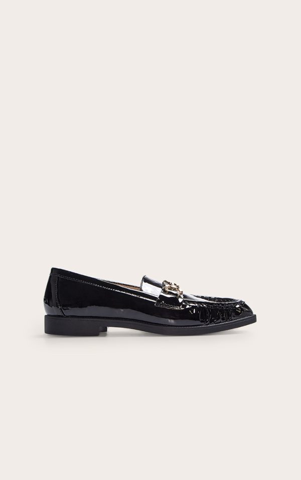 7b91173e4503b4d7258398a90deb5fea87ce2e50_CNN2129_1_black_patent_loafer_with_gold_buckle_detail