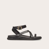 7c1e4e417adef619fd524b90f7959fc572fbdcb3_CNL6601_1_black_pu_round_toe_gold_toe_loop_strappy_footbed_sandals