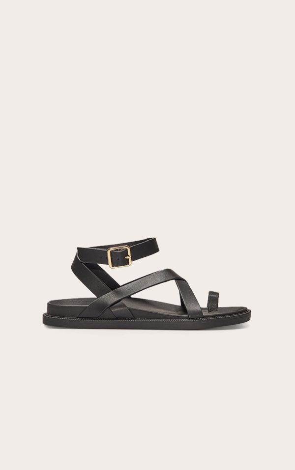 7c1e4e417adef619fd524b90f7959fc572fbdcb3_CNL6601_1_black_pu_round_toe_gold_toe_loop_strappy_footbed_sandals