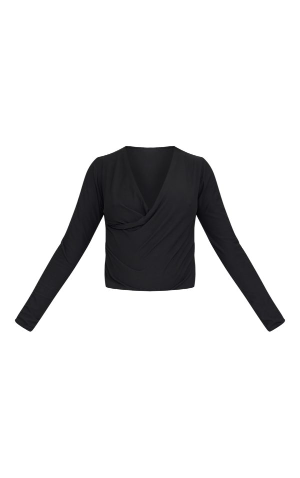 7c3c038d385450beae2c4beefebda47e7707597d_CNM2875_5_maternity_black_soft_touch_ruched_long_sleeve_longline_top
