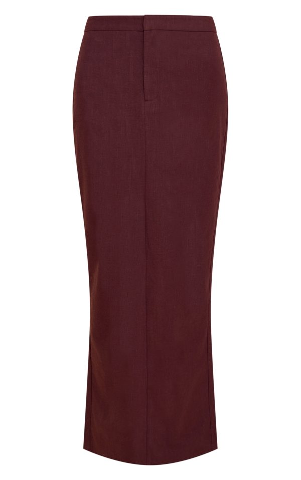 7c3eb5579bc72ba737d4f073c2bd3aa3c9327194_CNM6074_5_deep_chocolate_premium_linen_a_line_maxi_skirt
