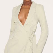 7c4fae770f4a4f2d07e44e557c7d4b6b494a392f_CNM0107_1_sage_plunge_tie_side_blazer_dress-1