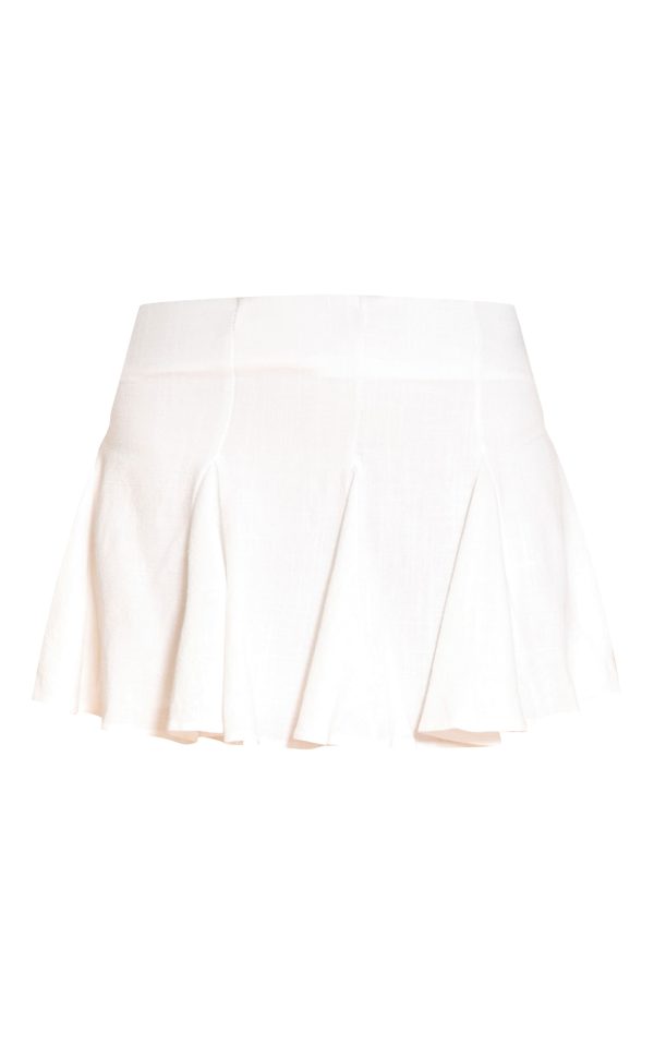 7c5cf704df2be4da757dc6d59ef4e35e7eafd6c8_CNM9946_6_white_linen_look_pleat_detail_mini_skirt