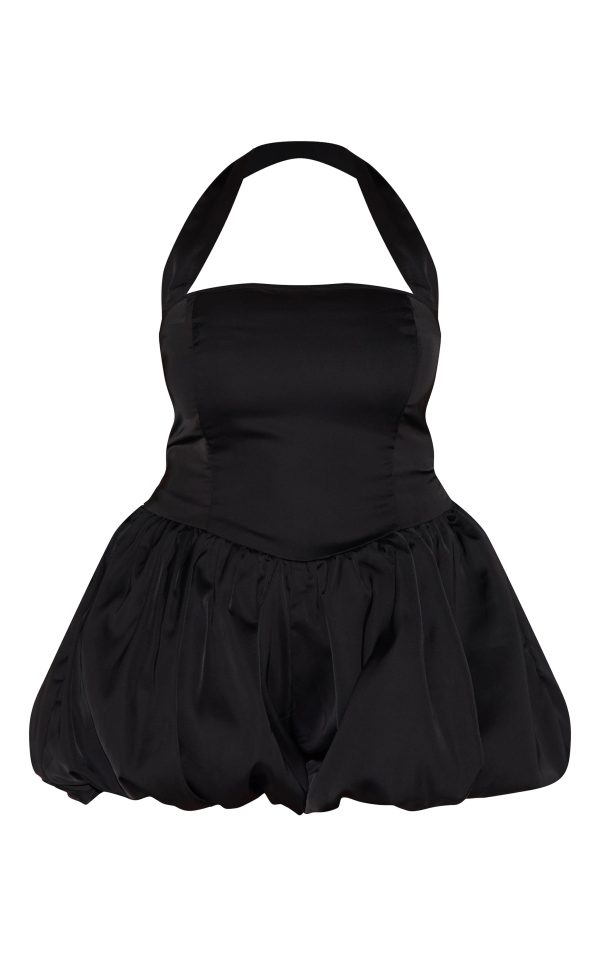 7d776061f2b73dcf3e76a3ada906d1f013a33061_CNM2028_5_plus_black_satin_halter_neck_puffball_playsuit