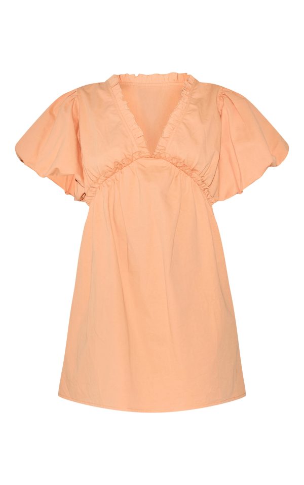 7e587eae219d693b84665d61a230da2cccad49f7_CNM4345_5_orange_cotton_gathered_a_line_dress