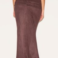 7eb8ee51418ee35fb3cb85b1e191e358955150a5_CNM2552_3_plus_chocolate_faux_suede_ruching_waist_detail_maxi_skirt-1