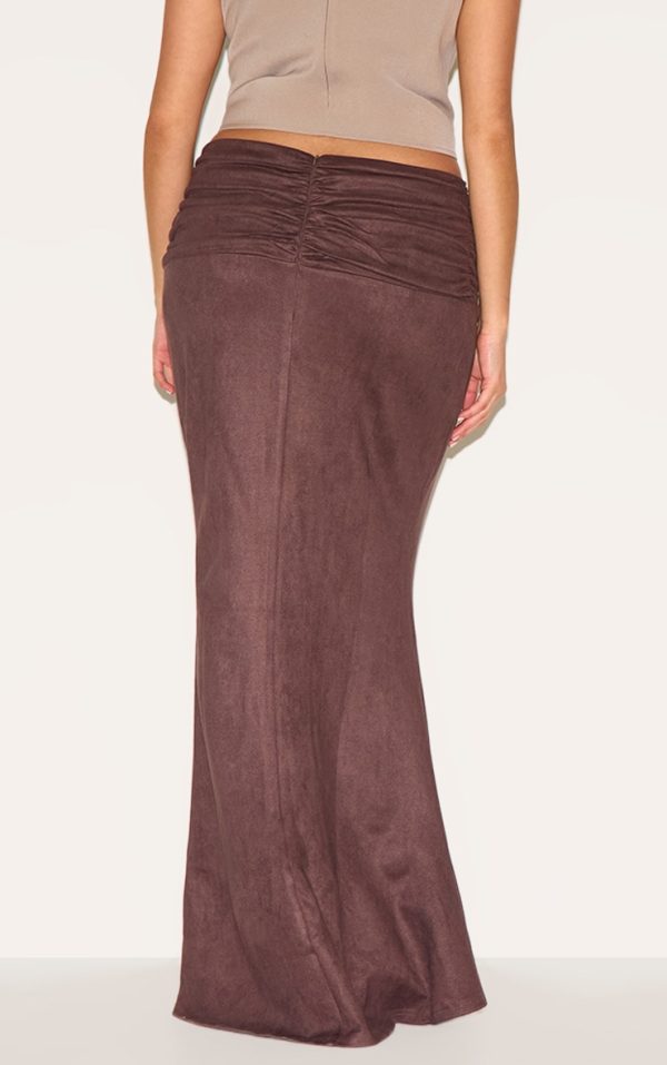 7eb8ee51418ee35fb3cb85b1e191e358955150a5_CNM2552_3_plus_chocolate_faux_suede_ruching_waist_detail_maxi_skirt-1