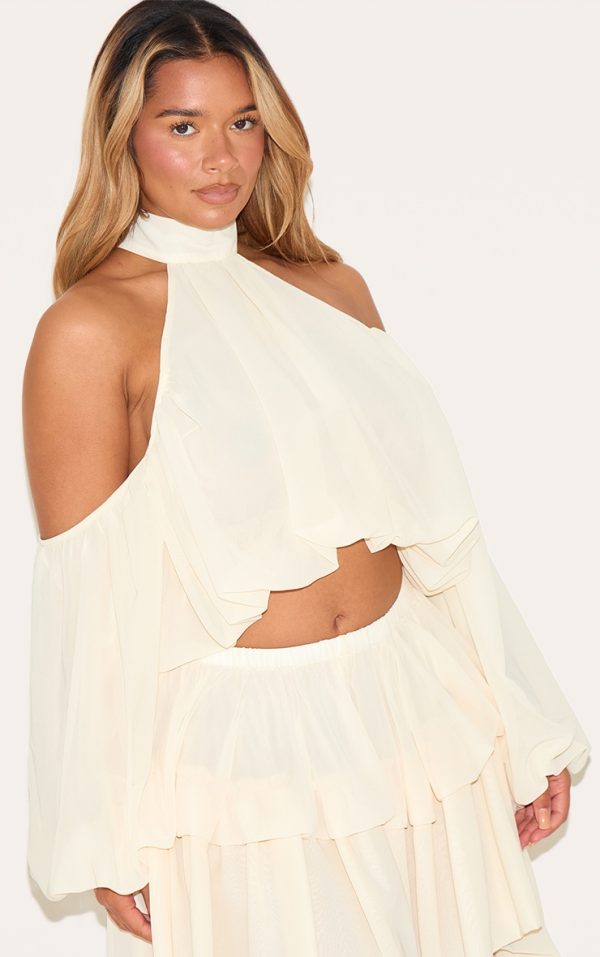 7f82f5cbf6b4053b0ab17328dc47779703b95a43_CNM6244_1_shape_cream_chiffon_high_neck_off_shoulder_blouse