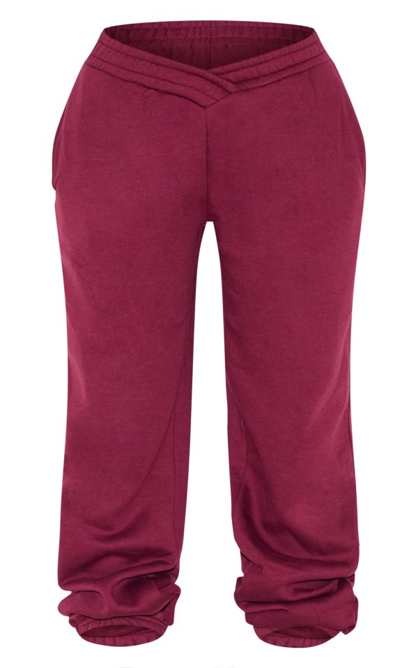 7ff6704711acca00ead9696f79dc2d630895e3fd_CNM1972_5_shape_burgundy_v_waist_pin_tuck_cuffed_joggers