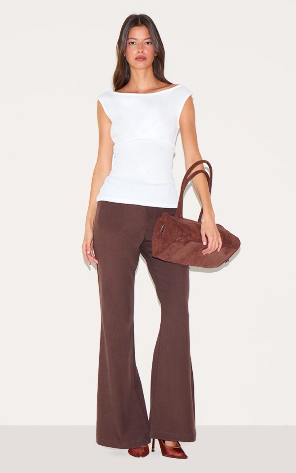 7ffd9a019d3d71c69df77e882dd79209eb88628f_CNM3774_3_cream_textured_rib_bardot_long_top