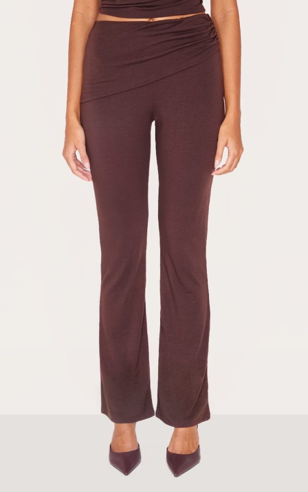 80e559307fad5a236f52a90e4454d174977381f3_CNL4829_2_chocolate_jersey_ruched_wrap_skinny_flare_trousers