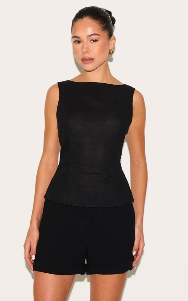 81c064c6898ab88c3e6b238bce000da3815b8656_CNM4036_1_black_woven_long_top