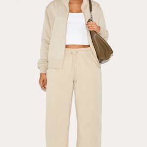 Petite Pebble Seam Detail Straight Leg Joggers