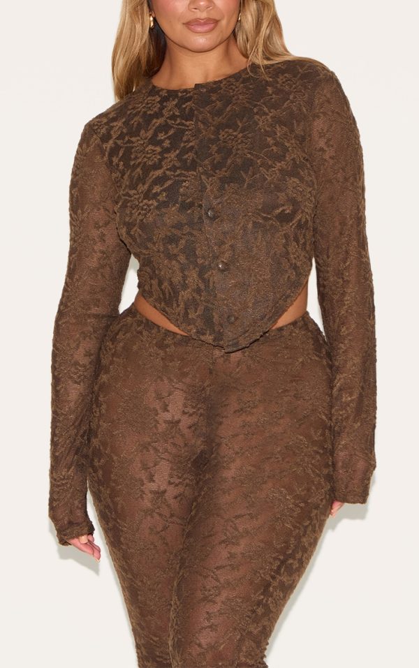 81ff6cfdfd9992b8267fefb4c8b6877ed7825ac3_CNM6453_4_shape_chocolate_textured_lace_highwaisted_flare_trousers