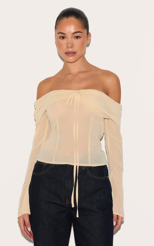 820b6cdfa6d86d1480892f6da35ad32909d3bca6_CNM1679_1_almond_bardot_chiffon_blouse