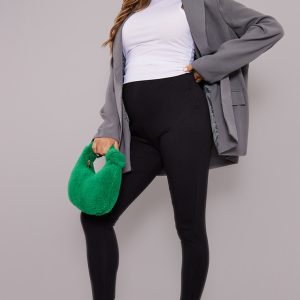 Maternity Basic Black Jersey Leggings