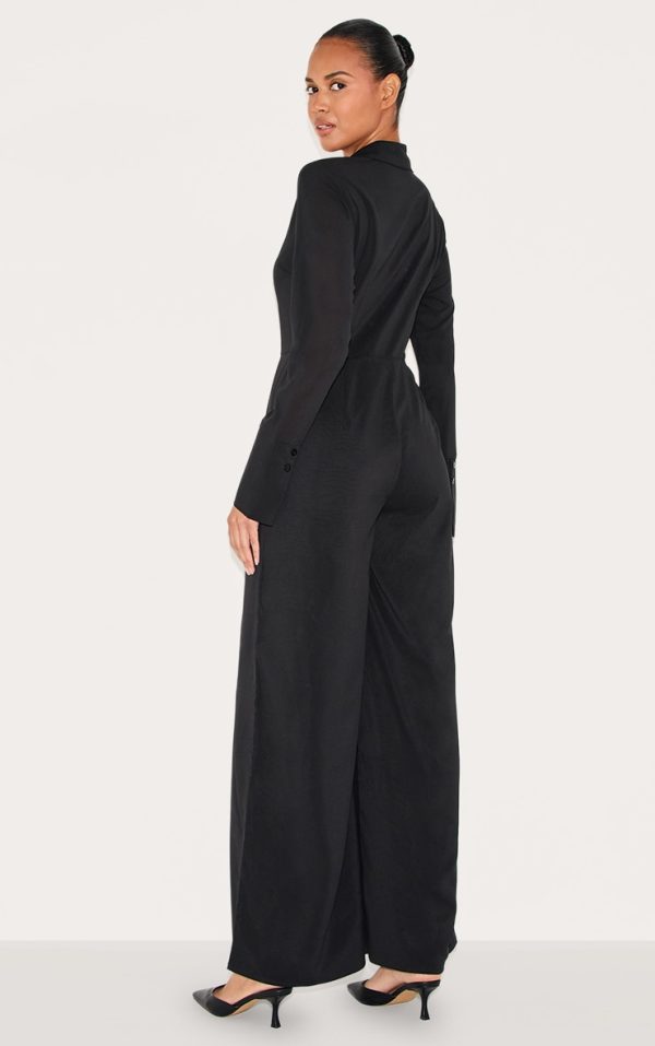 8325ecedeeef3e5ee4b3257a6e3947678999b165_CNL9260_2_black_chiffon_long_sleeve_cinched_wide_leg_jumpsuit