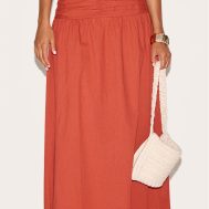 845b698f80b4e68f059eb28922ced6d21256c0d6_CNM3429_2_rust_stripe_cotton_ruched_waist_maxi_skirt