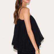 846d7d484023259fd65565c18bebe3081a8de372_CNM4146_2_black_puffball_chiffon_spaghetti_strap_cami