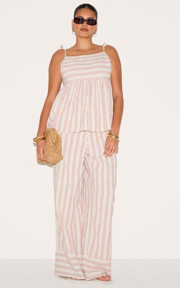 8497eba8fe2ca0ee0c6b5a7e470a8975d3661968_CNM3417_1_plus_pink_woven_textured_striped_straight_leg_trousers