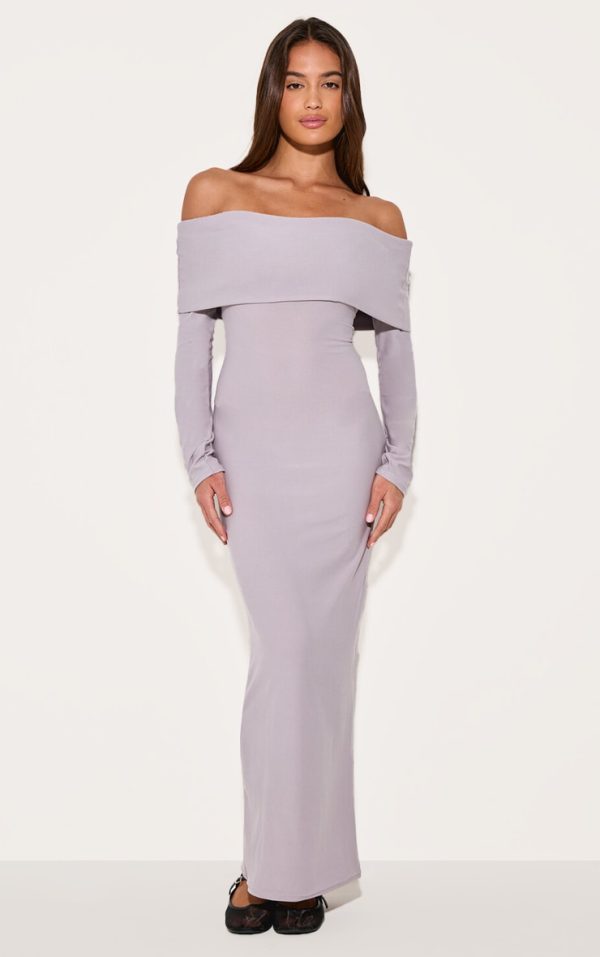 84a481edb9fbb99b2fb54a464a8455a67cda18c9_CNM2836_1_light_grey_soft_touch_bardot_long_sleeve_maxi_dress