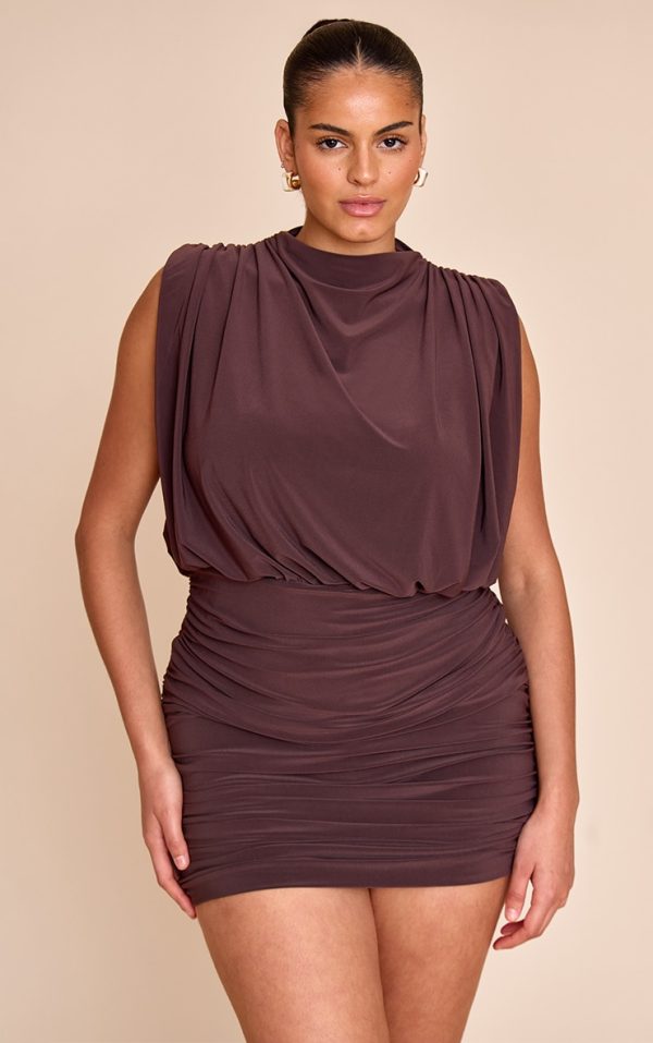 84d11ef6ecf06cc19a61bc17dd6c2e53d381b6fc_CNN1221_1_plus_chocolate_double_layered_slinky_shoulder_padded_mini_dress