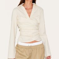 8531c9dba3bf231c7a828050ed5f85085b33393e_CNM5052_1_butter_yellow_linen_blend_fitted_wrap_detail_shirt