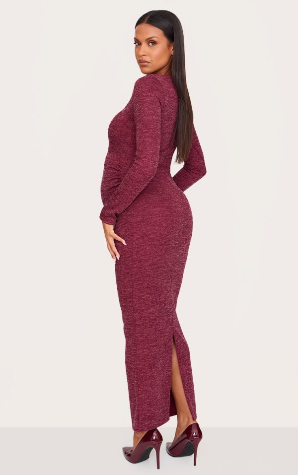 8568cb04a372217724cdf91028a07c7d9469cc81_CNL9589_2_maternity_burgundy_rib_ruched_maxi_dress