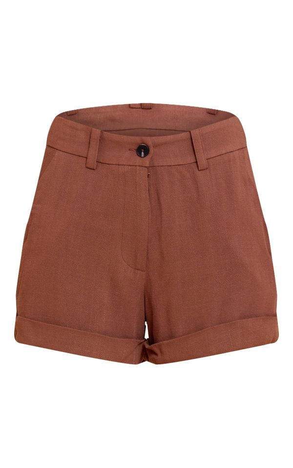 85e7f736ac68ff3d1a05eb43729a9946e6e0edd7_CNM6724_6_chocolate_tailored_linen_look_shorts