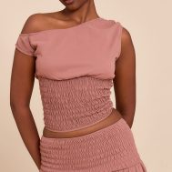 87230bd612c76194de19cd20755bd6313f4788e1_CNM5240_1_chocolate_gathered_off_the_shoulder_crop_top