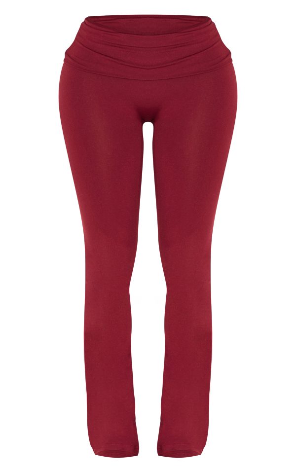 8898789e82ffeb18105828fd65995550b32a07c2_CNK0782_5_shape_burgundy_sculpted_foldover_waist_flare_trousers