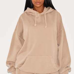 PRETTYLITTLETHING Shape Stone Hoodie